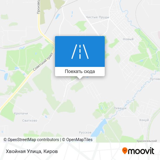 Карта Хвойная Улица