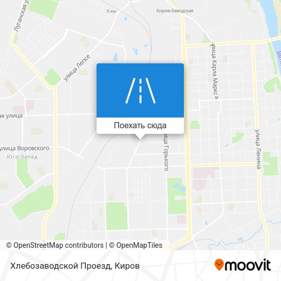 Карта Хлебозаводской Проезд