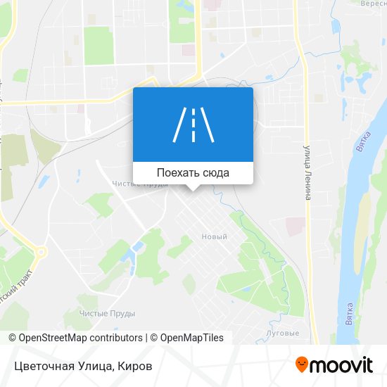 Карта Цветочная Улица