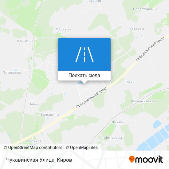 Карта Чукавинская Улица