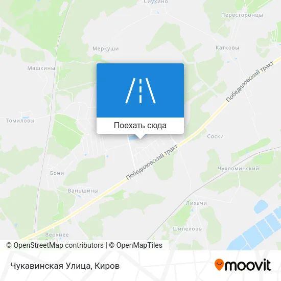 Карта Чукавинская Улица
