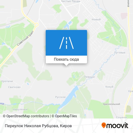 Карта Переулок Николая Рубцова