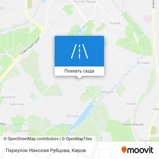 Карта Переулок Николая Рубцова