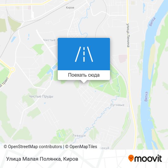 Карта Улица Малая Полянка