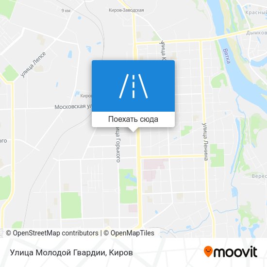 Карта Улица Молодой Гвардии