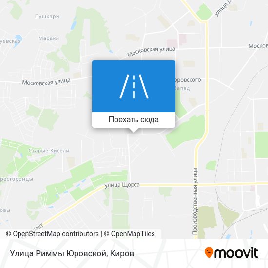 Карта Улица Риммы Юровской