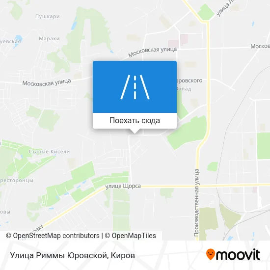 Карта Улица Риммы Юровской