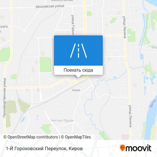 Карта 1-Й Гороховский Переулок
