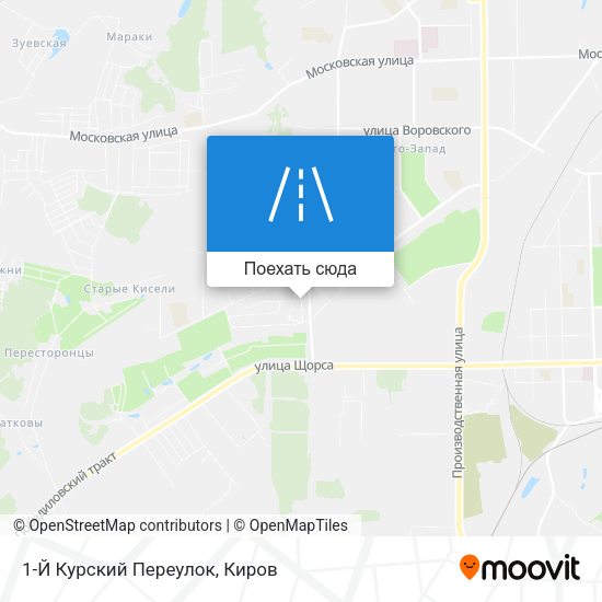 Карта 1-Й Курский Переулок