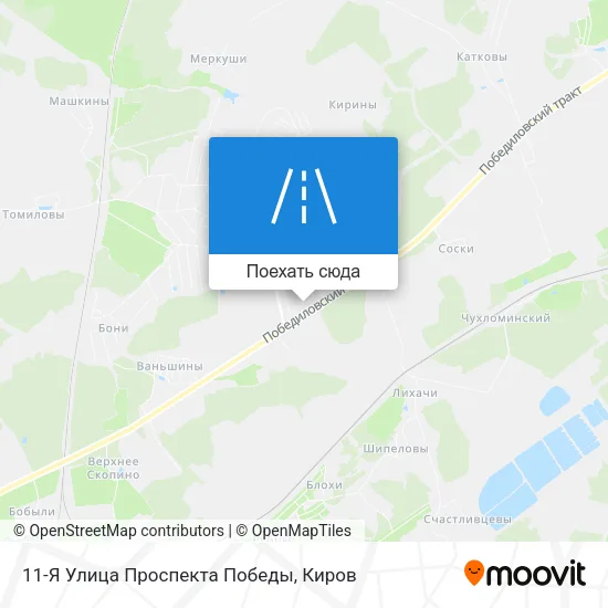 Карта 11-Я Улица Проспекта Победы