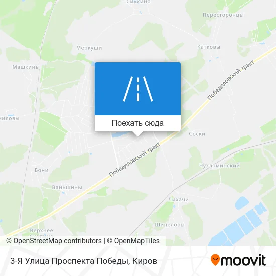 Карта 3-Я Улица Проспекта Победы