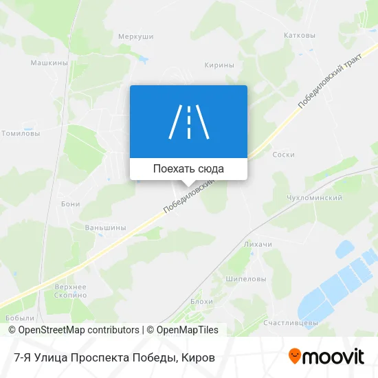 Карта 7-Я Улица Проспекта Победы