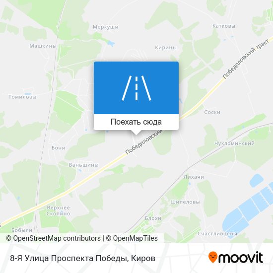 Карта 8-Я Улица Проспекта Победы