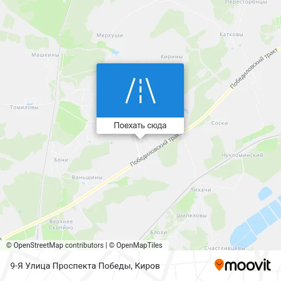 Карта 9-Я Улица Проспекта Победы