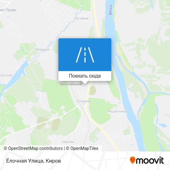 Карта Ёлочная Улица