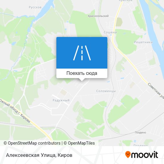 Карта Алексеевская Улица