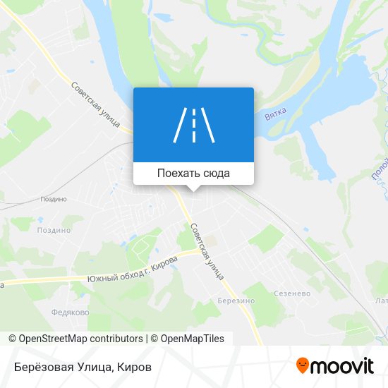 Карта Берёзовая Улица