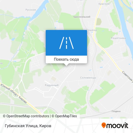 Карта Губинская Улица