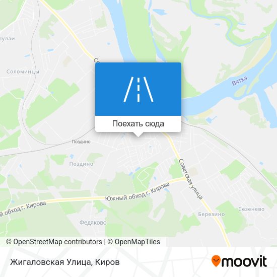 Карта Жигаловская Улица