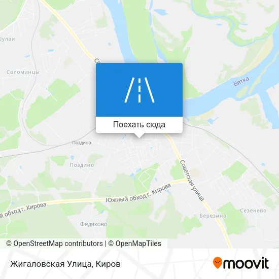 Карта Жигаловская Улица