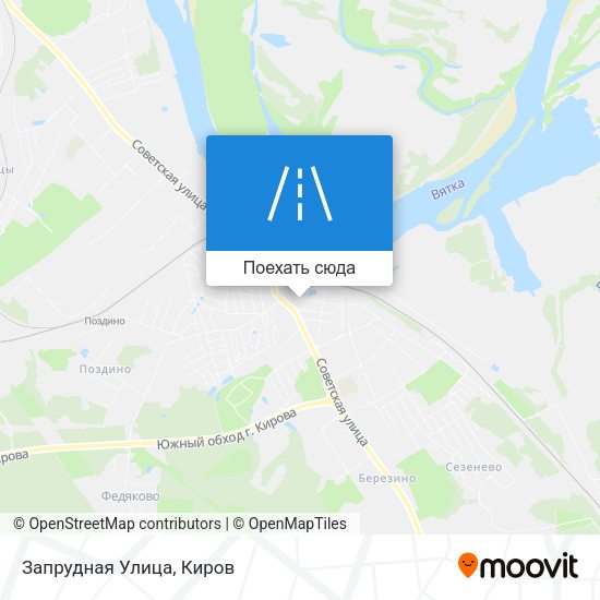 Карта Запрудная Улица