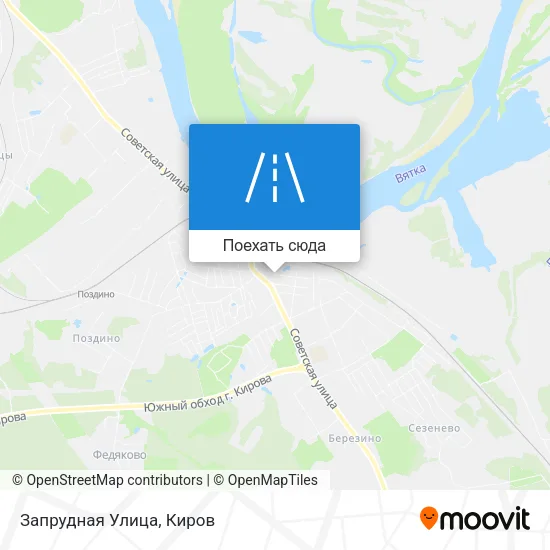 Карта Запрудная Улица