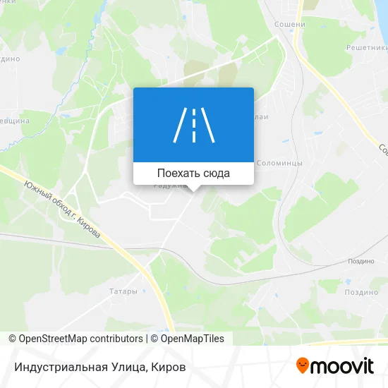 Карта Индустриальная Улица