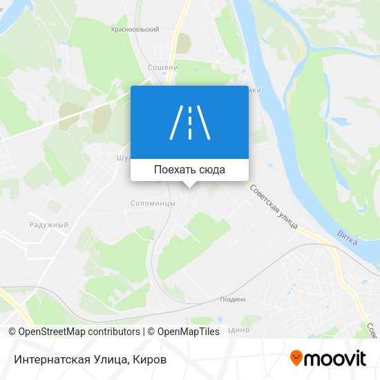 Карта Интернатская Улица