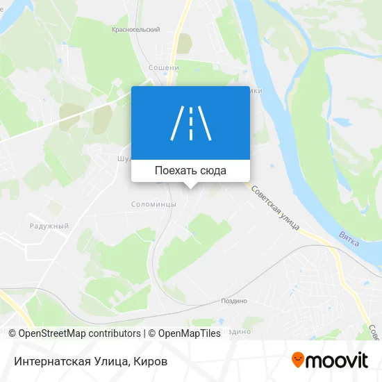 Карта Интернатская Улица