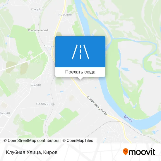 Карта Клубная Улица