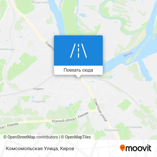 Карта Комсомольская Улица