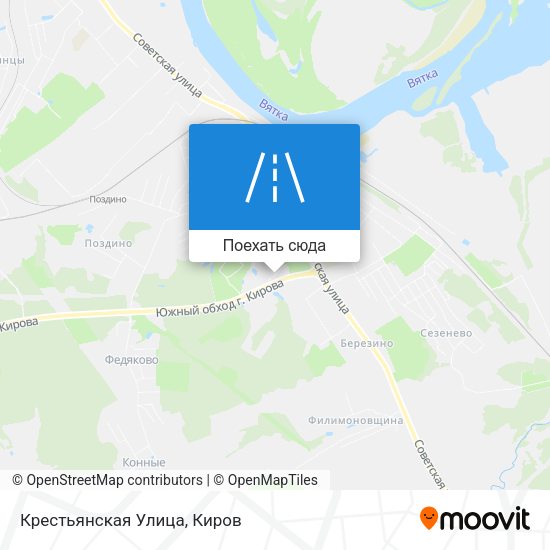 Карта Крестьянская Улица