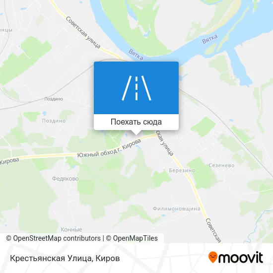 Карта Крестьянская Улица