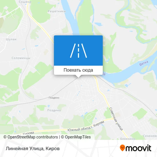 Карта Линейная Улица
