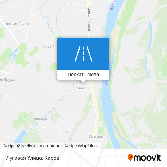 Карта Луговая Улица