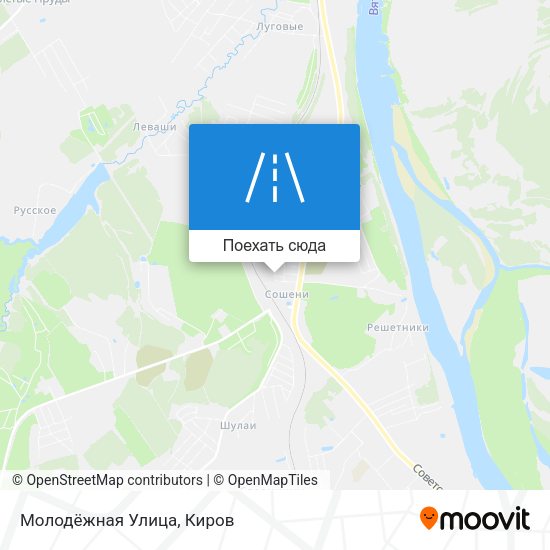 Карта Молодёжная Улица