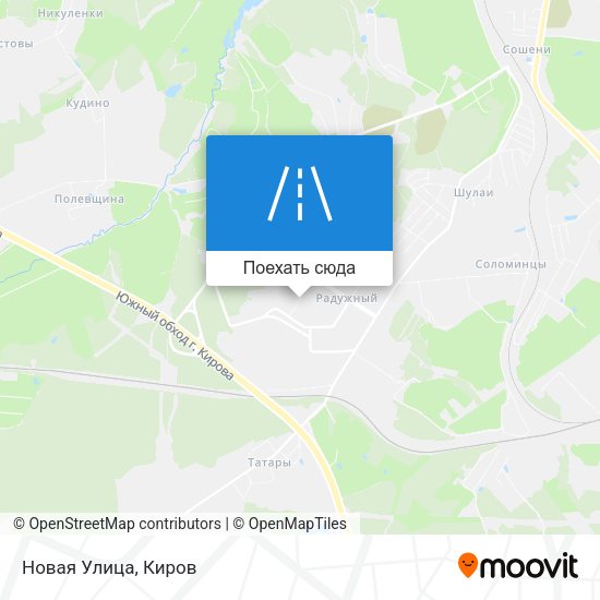 Карта Новая Улица