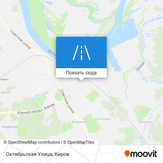 Карта Октябрьская Улица