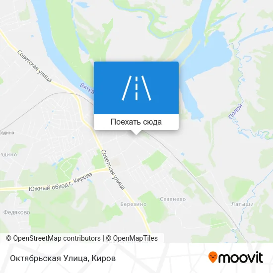 Карта Октябрьская Улица