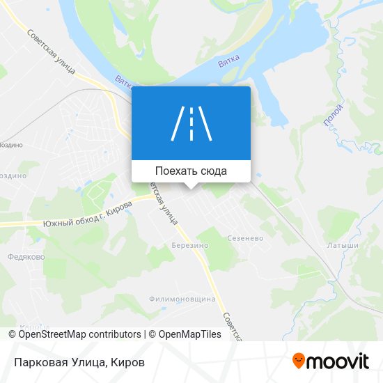 Карта Парковая Улица
