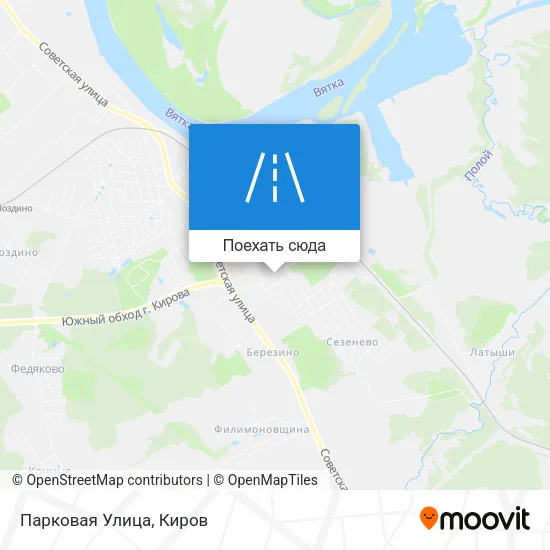 Карта Парковая Улица