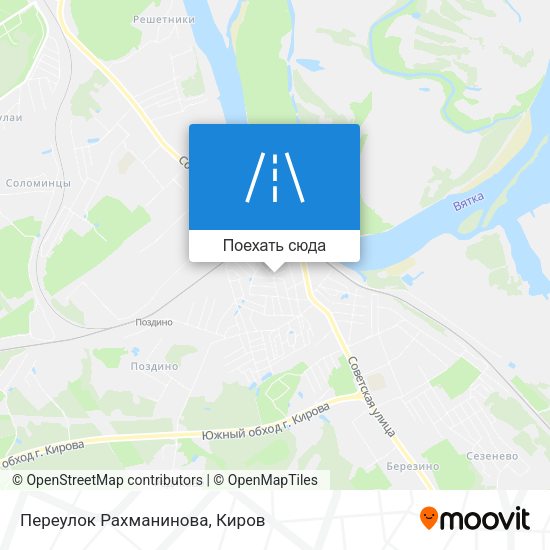 Карта Переулок Рахманинова