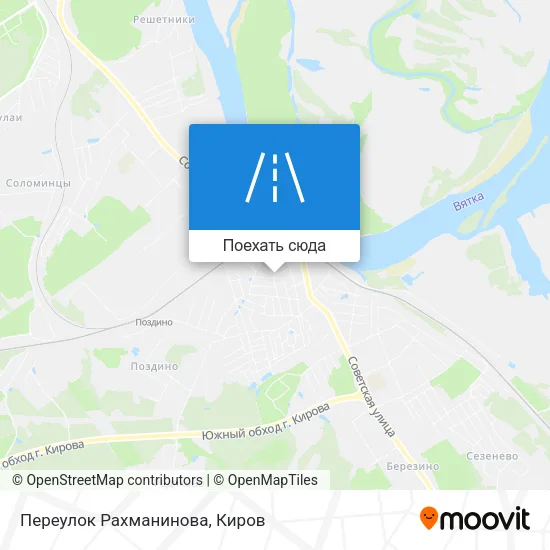 Карта Переулок Рахманинова
