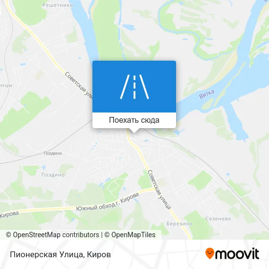Карта Пионерская Улица