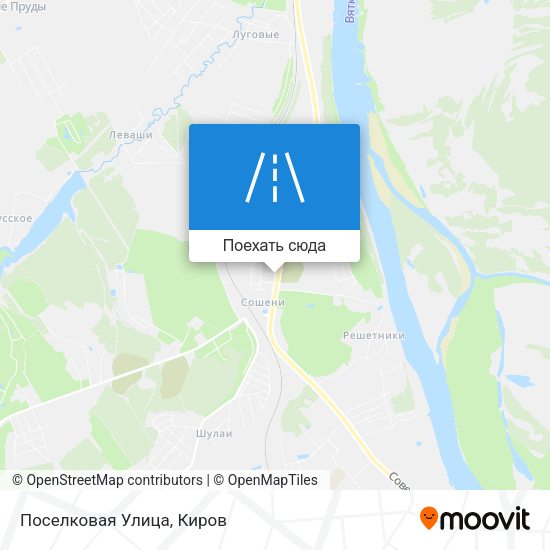 Карта Поселковая Улица