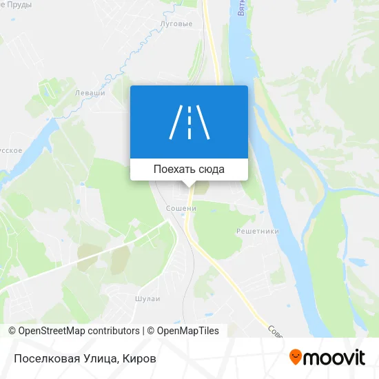 Карта Поселковая Улица
