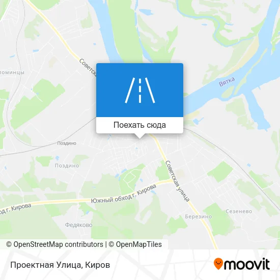 Карта Проектная Улица