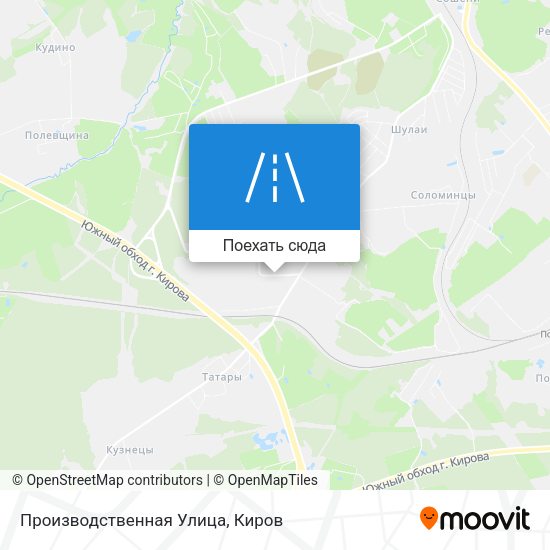 Карта Производственная Улица
