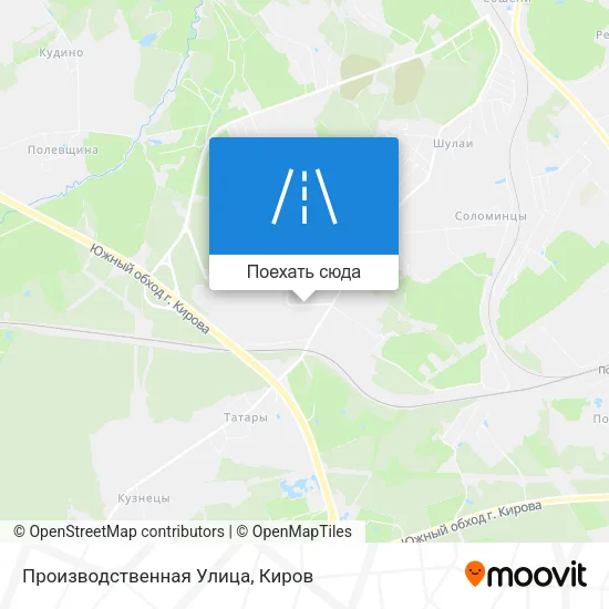 Карта Производственная Улица