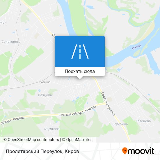 Карта Пролетарский Переулок